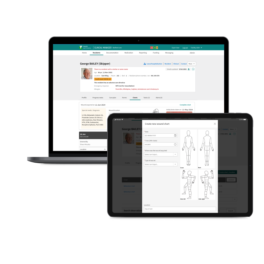 Wound chart enhancement - Telstra Health